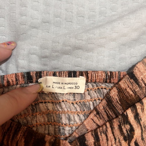 Crop top Pull & Bear with animal print size L like new