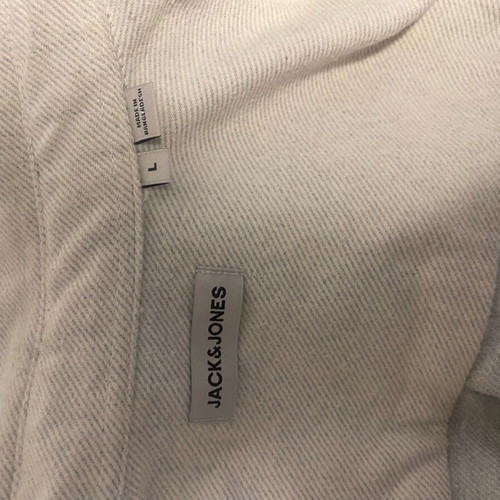 Jack & Jones Men’s Beige Lightweight Overshirt Jacket Size L Like New
