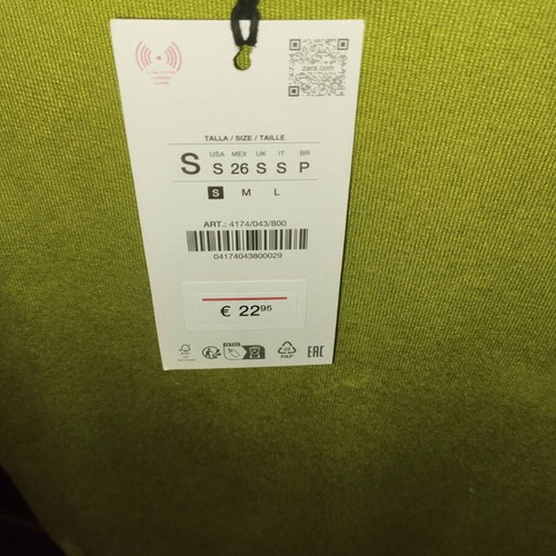 Sleeveless knit top Zara new, lime color