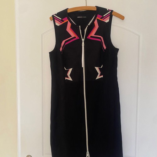 Sports dress used black with pink design