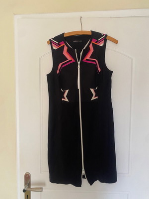 Sports dress used black with pink design