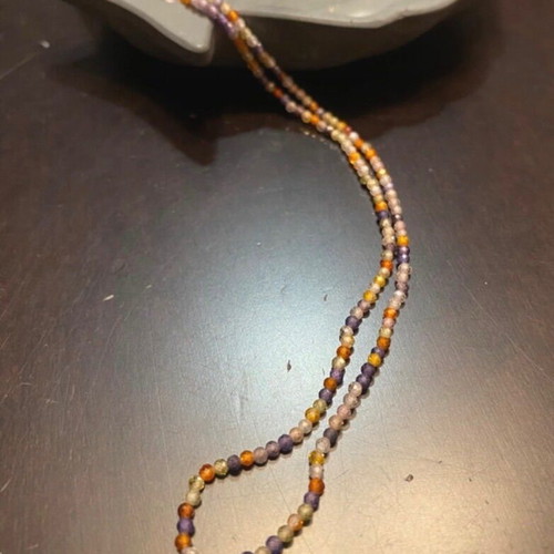 Nephrite Semi-Precious Stone Necklace New, Multicolor