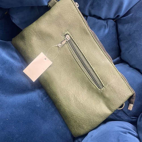 #OFFER New Women's Envelope Bag Khaki / Olive with Studs & Removable Crossbody Strap