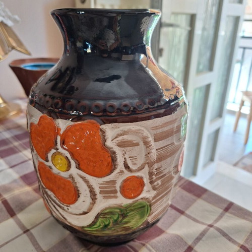 Vintage Bay Keramik ceramic vase from 1970s, like new