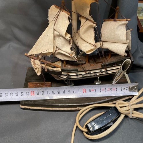 Ship lamp handmade used with pole holder