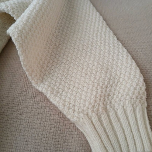 Ecru sweater like new with low turtleneck