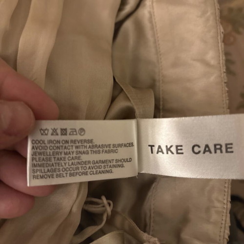 Coast beige silk cocktail dress very good condition, removable straps