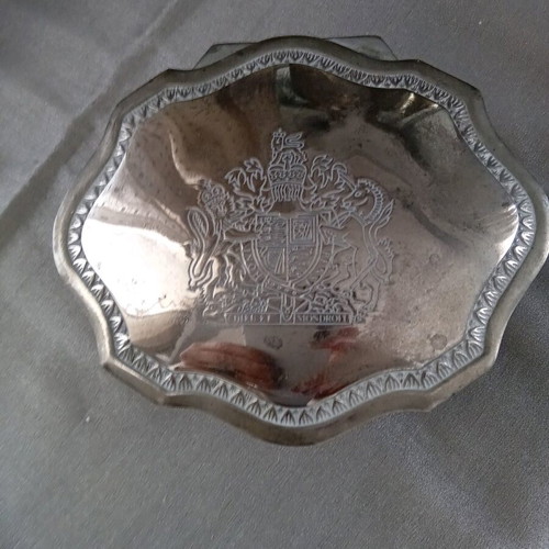 Silver-plated jewelry box with velvet lining like new