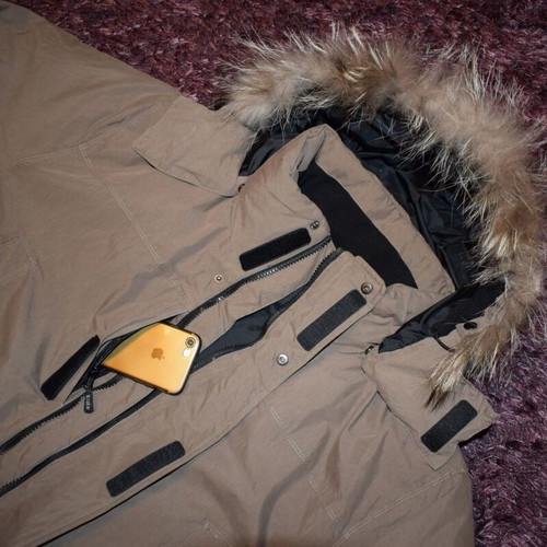 Sasta The Pole men's parka jacket XXL like new, beige and brown