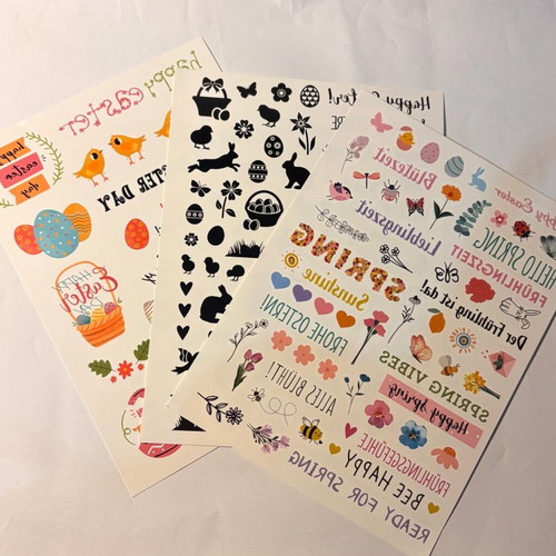 Easter decals new, 3 pages