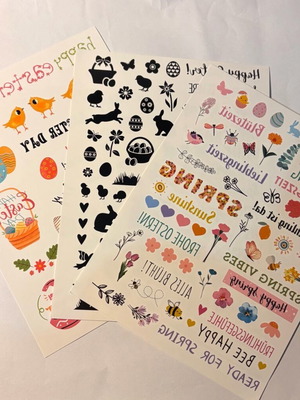 Πασχαλινές χαλκομανίες καινούργιες, 3 σελίδες