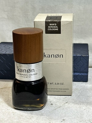 Kanøn Man’s Aerosol Cologne 3.25 oz collectible with original box