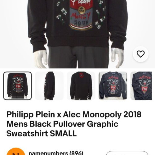 Philipp Plein blue sweatshirt like new size M