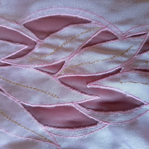Satin nightdress and maxi robe set, pink, size 46, like new