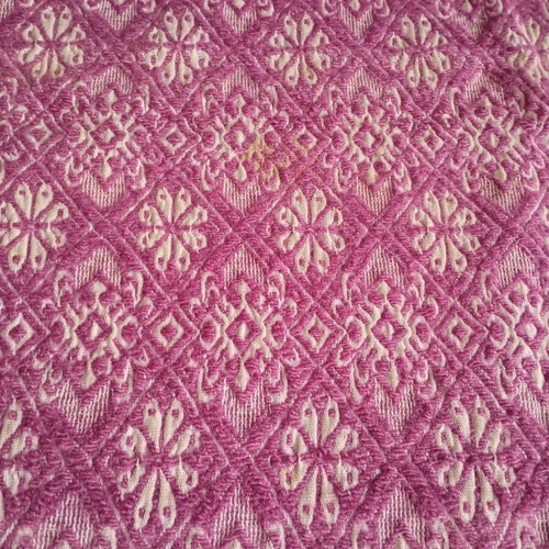 Vintage loom blanket used with stains 2.05x1.55