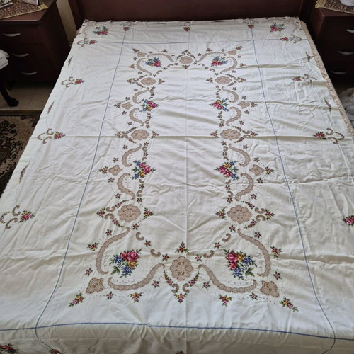 Tablecloth machine unfinished new 145x235