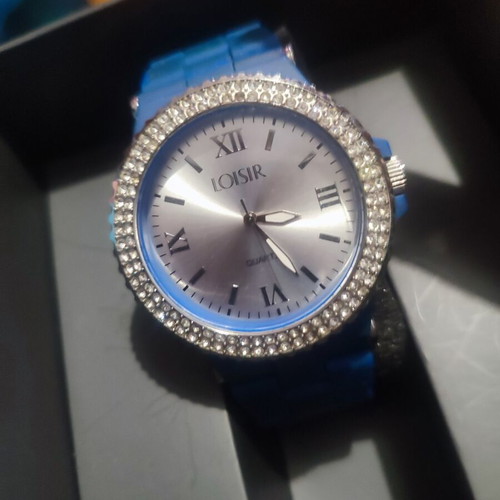 Loisir wristwatch unisex like new, blue and silver