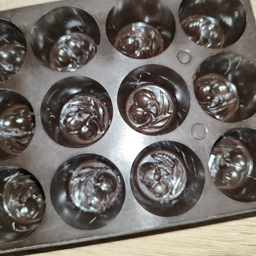 Professional Chocolate Mold with 15 Cherry Embossed Cavities, Like New