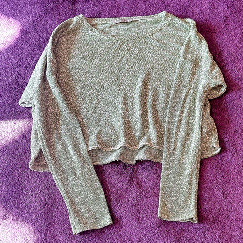 Pink Woman loose blouse, size Small, pale green