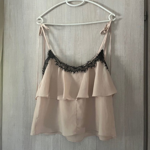Billy Sabbado blouse used XS/S with lace and adjustable straps