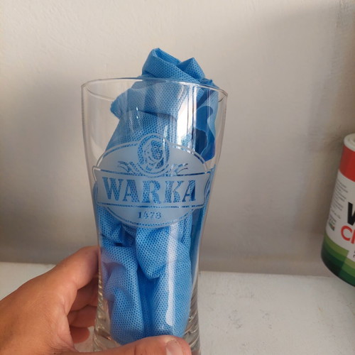 WARKA beer glass 500ml from Poland