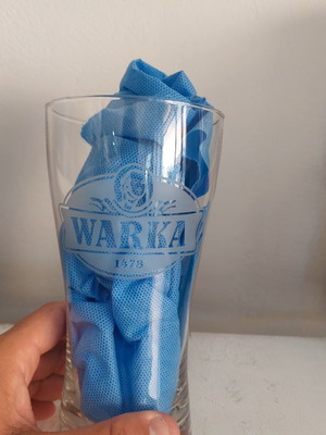 WARKA beer glass 500ml from Poland