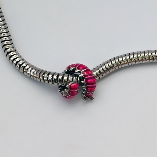 Pandora Cute Curled Caterpillar Charm 925 Silver New