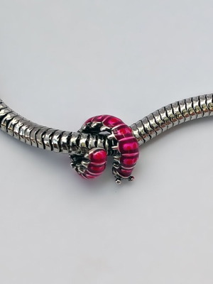 Pandora Cute Curled Caterpillar Charm 925 Silver New