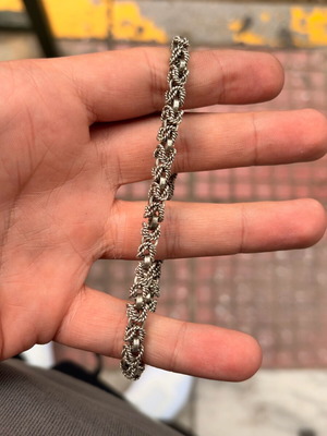 Silver bracelet 925 used, length 23cm