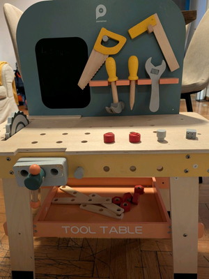 Premaman Wooden Tool Table pretend play toy like new