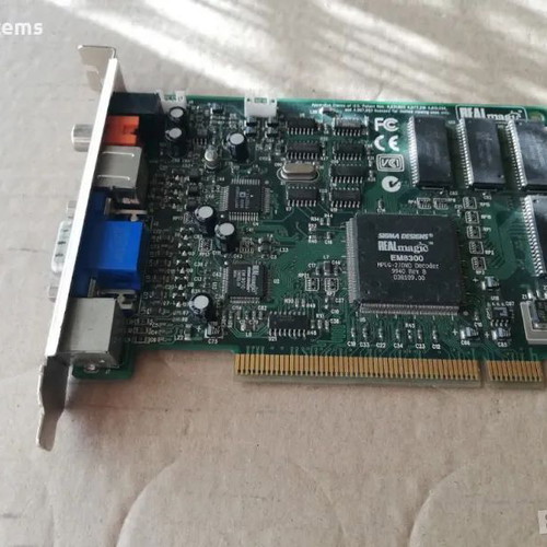 Realmagic EM8300 MPEG-2 DVD Decoder 2MB PCI video capture card used