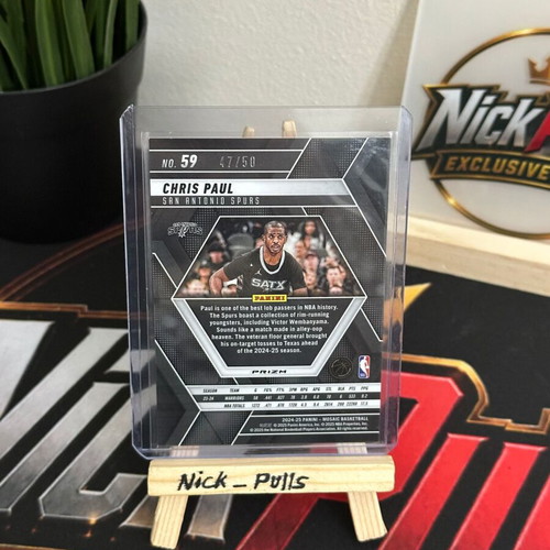 24-25 NBA Panini Mosaic Chris Paul 47/50 card new