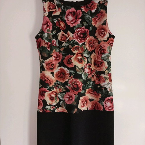 Italian y2k mini floral dress like new, red