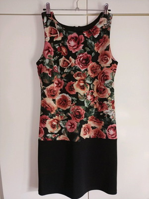 Italian y2k mini floral dress like new, red