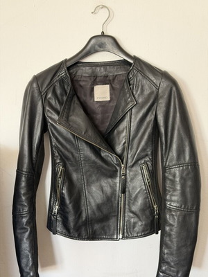 Pinko Bastava 1 Giubbino leather biker jacket like new, black