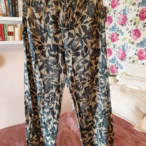 Kimono set medium 100% cotton like new, white and blue