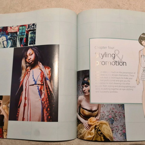 Fashion design book used with small tear