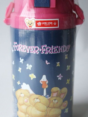 Vintage Forever Friends Kids Water Bottle Lion Star new