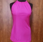 Luxury Who's Who Fuchsia Halter Top καινούργιο, μέγεθος M, 100% Viscosa