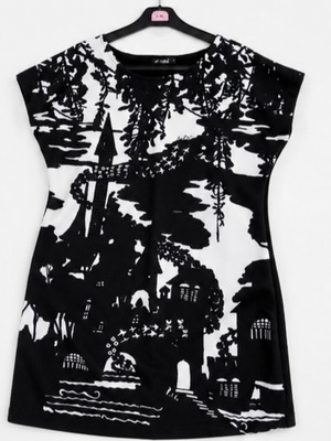 Angel Eye dress black and white, size L