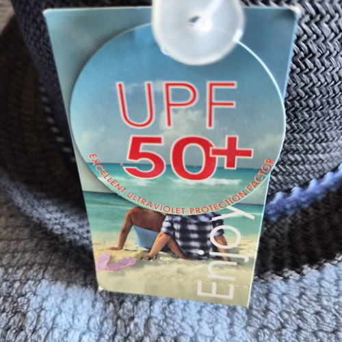 Fedora straw hat unisex new with UPF 50+ protection, size S/M