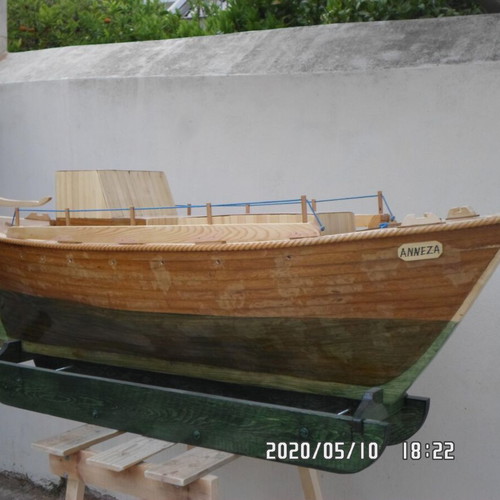 Wooden model boat Tserniki handmade decorative 2 meters
