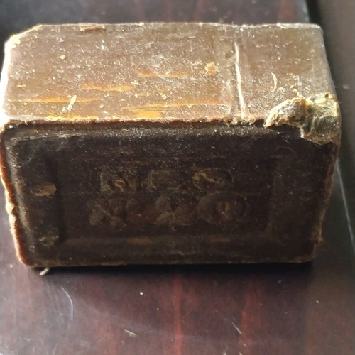 Green olive oil soap used from Thessaloniki Soap Factory