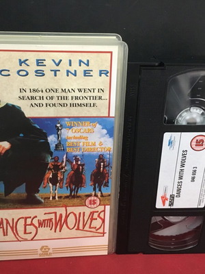 Βιντεοκασέτα Dance with Wolves μεταχειρισμένη, αγγλική έκδοση χωρίς υπότιτλους