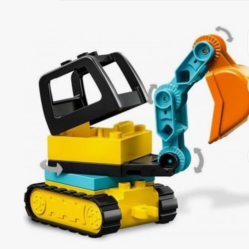 Lego Duplo 10931 excavator and parts used