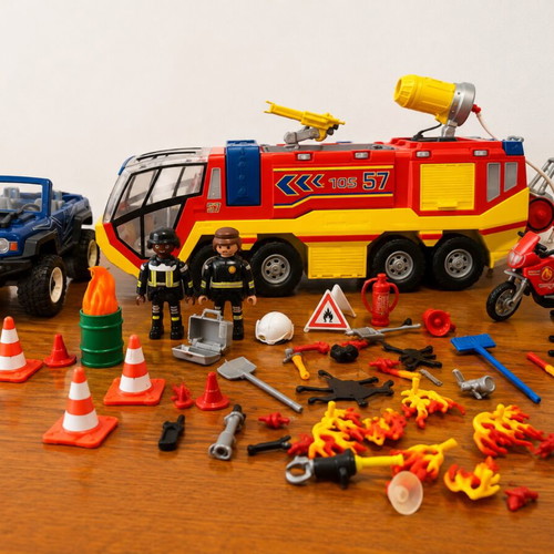 Playmobil Fire Brigade Large Set with 3 Vehicles & Accessories