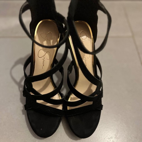 Jessica Simpson sandals used, size 37.5, black