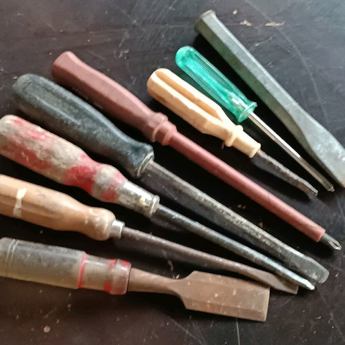 Various old tools used, pack