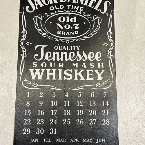 Jack Daniel’s collectible magnetic calendar used