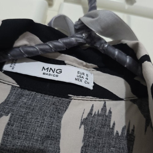 Mango dress new, black and beige, size S